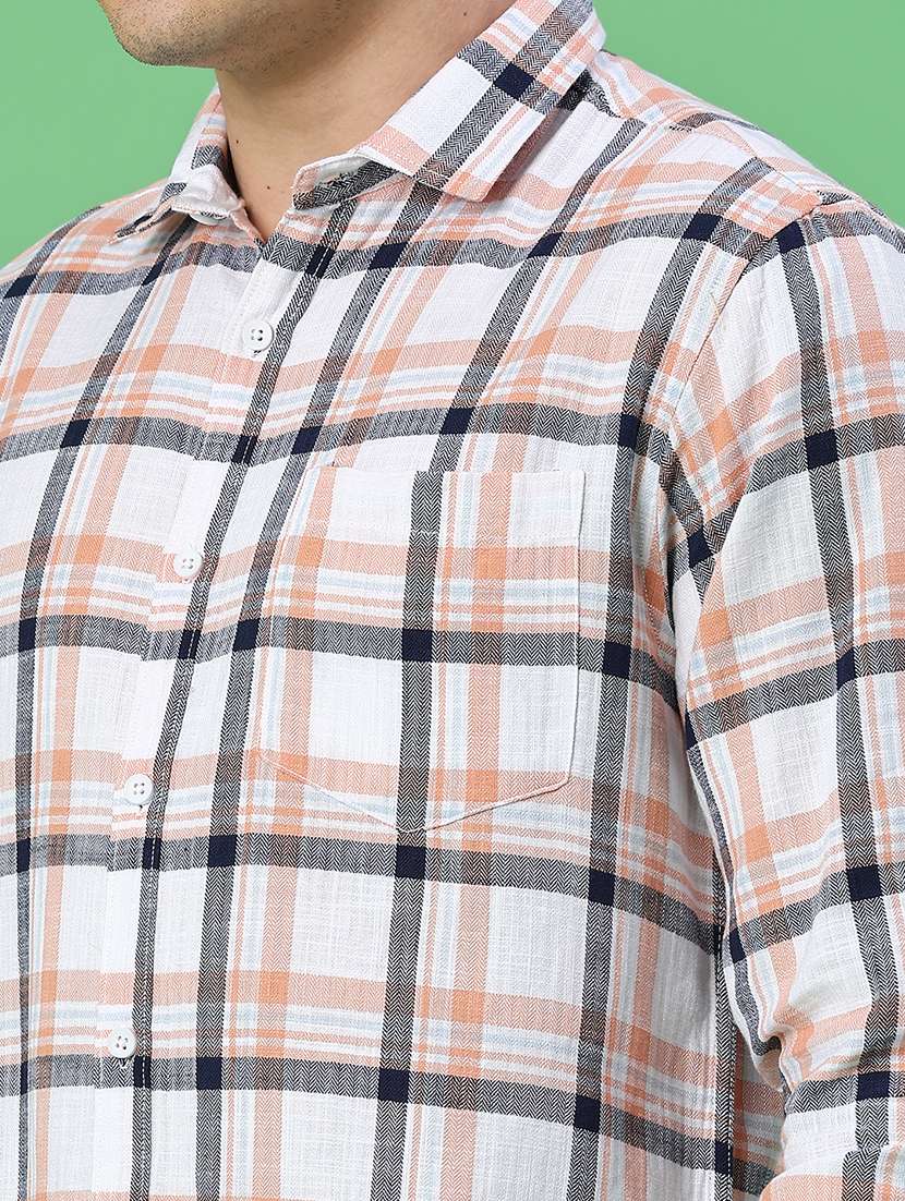 men checkered long sleeve regular fit casual shirt - 22359848 -  Standard Image - 1