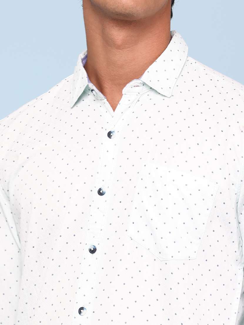 green cotton casual shirt - 22359853 -  Standard Image - 1