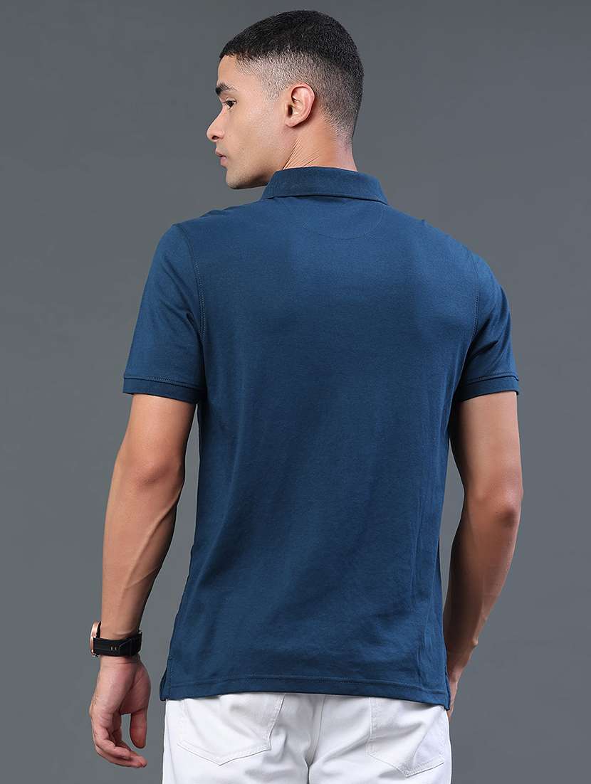 men self design short sleeve regular fit polo t-shirt - 22359910 -  Standard Image - 4