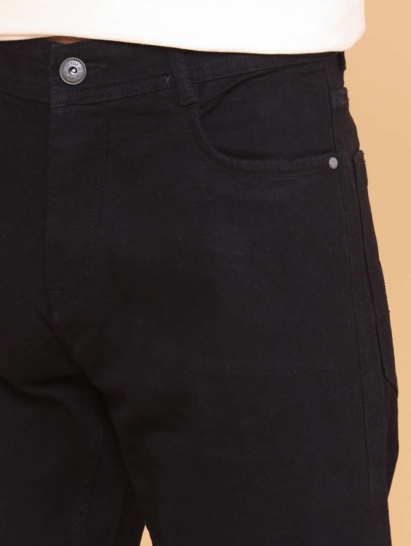 Men Plain Mid Rise Full Length Relaxed Fit Jeans - 22359917 -  Standard Image - 1