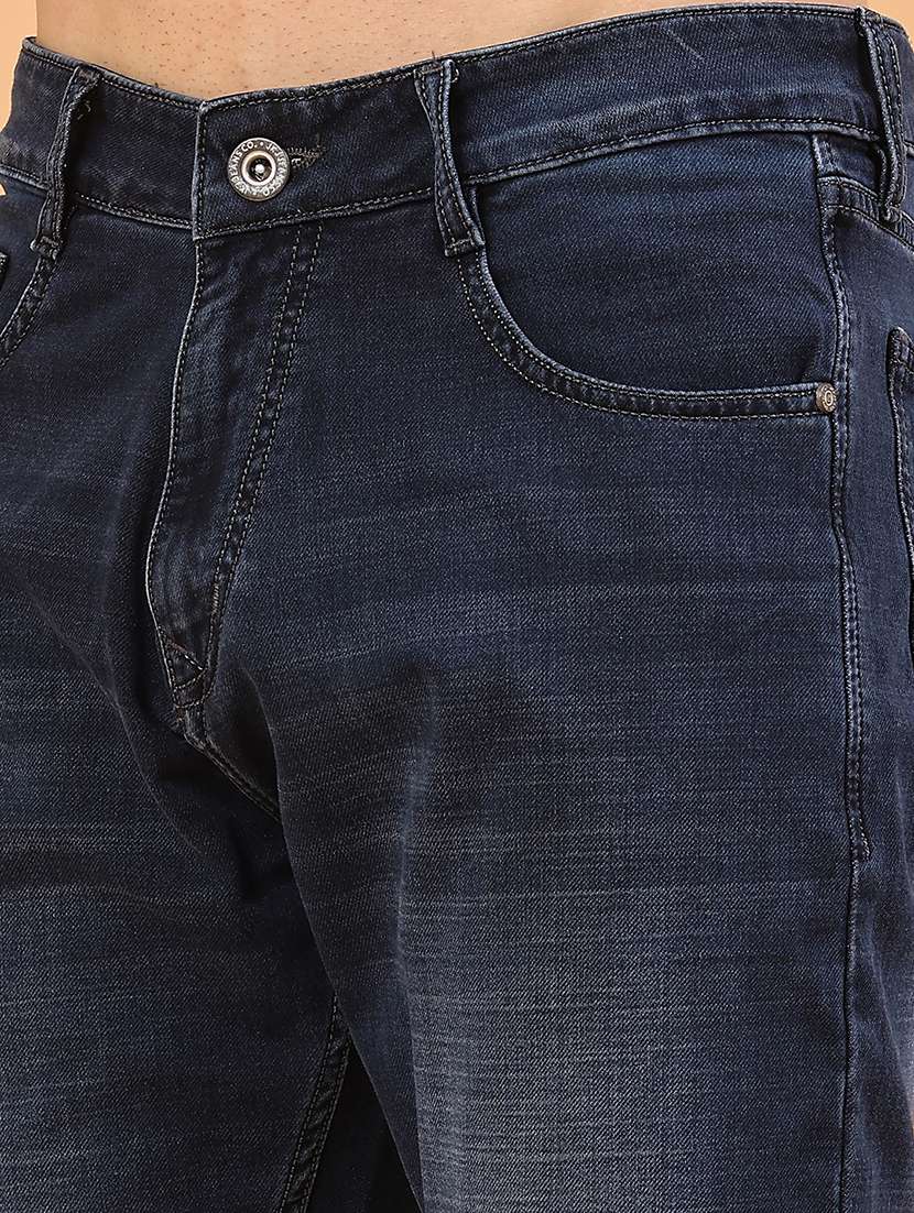 men washed mid rise ankle length slim fit jeans - 22359934 -  Standard Image - 1