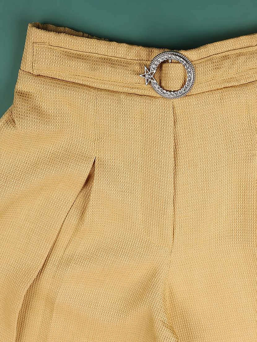gold polyester twin sets & jump suit - 22359945 -  Standard Image - 4