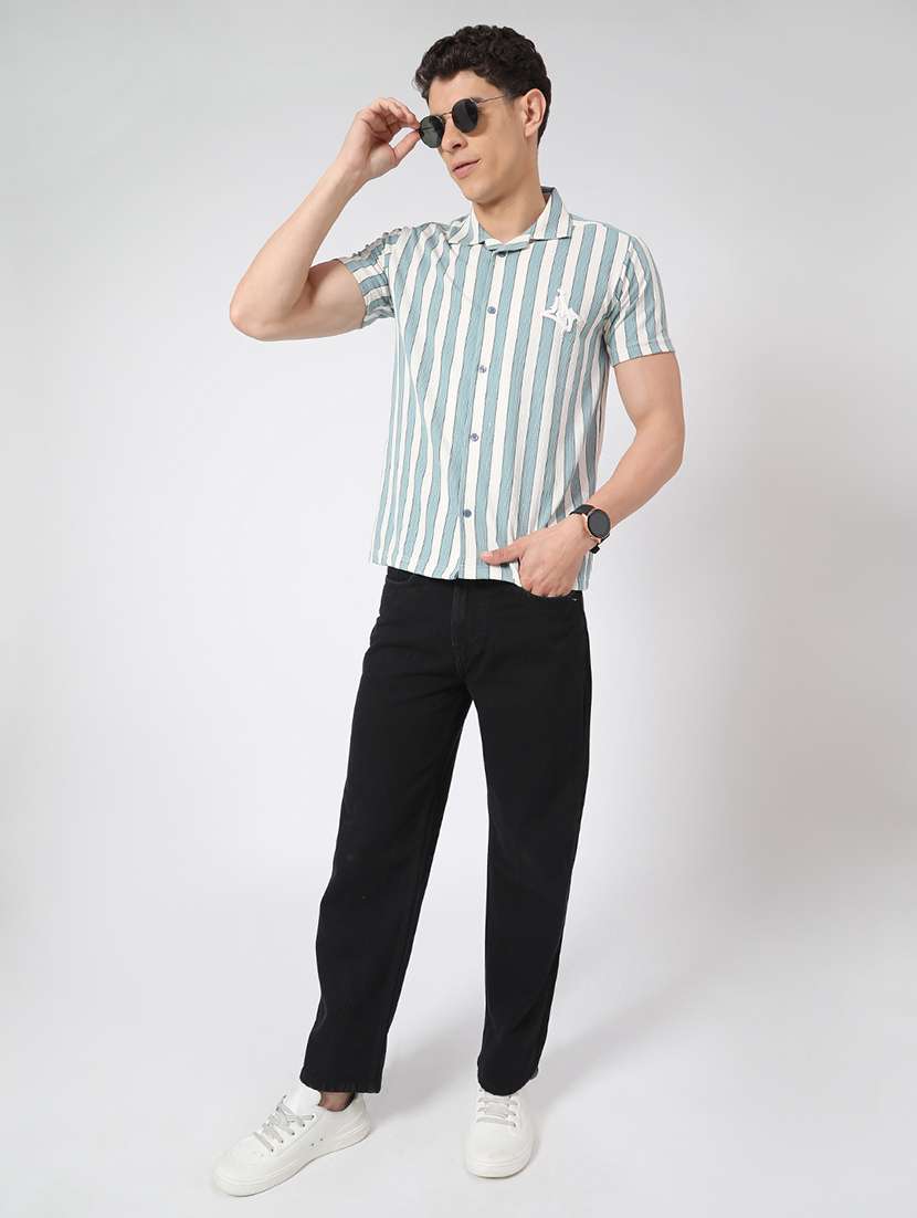 men plain mid rise full length straight jeans - 22359952 -  Standard Image - 4