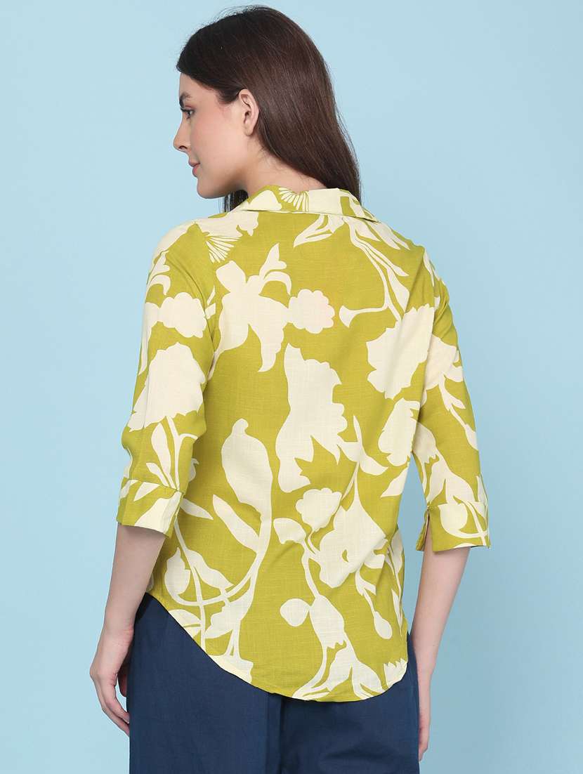 women printed collared regular shirt - 22360003 -  Standard Image - 4