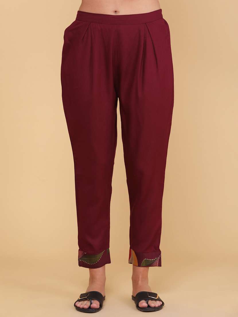 women printed three quarter sleeve kurta pant set - 22360188 -  Standard Image - 4
