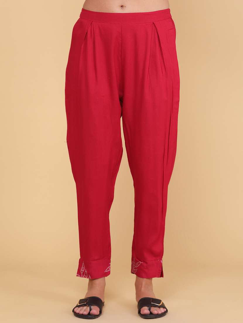 women printed three quarter sleeve kurta pant set - 22360193 -  Standard Image - 4
