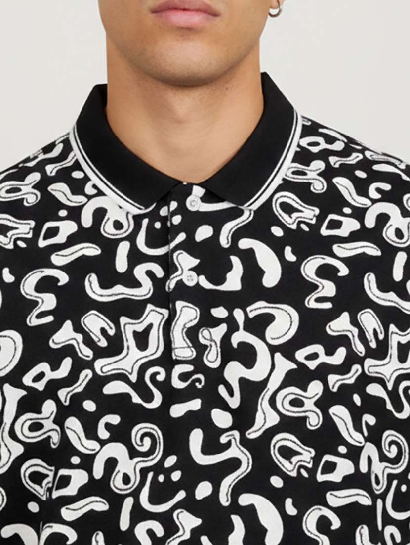 men printed short sleeve regular fit polo t-shirt - 22360260 -  Standard Image - 4