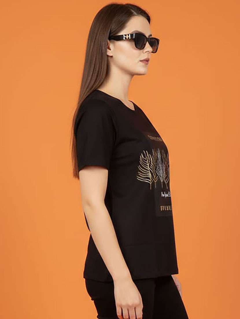 women printed short sleeve t-shirt - 22360319 -  Standard Image - 1