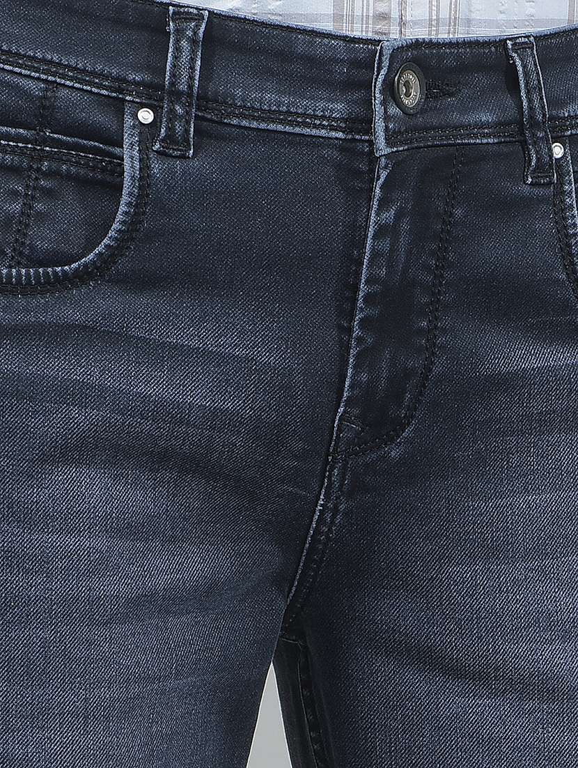 Men Washed Mid Rise Full Length Jeans - 22360337 -  Standard Image - 1
