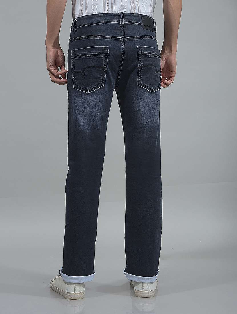 Men Washed Mid Rise Full Length Jeans - 22360337 -  Standard Image - 4