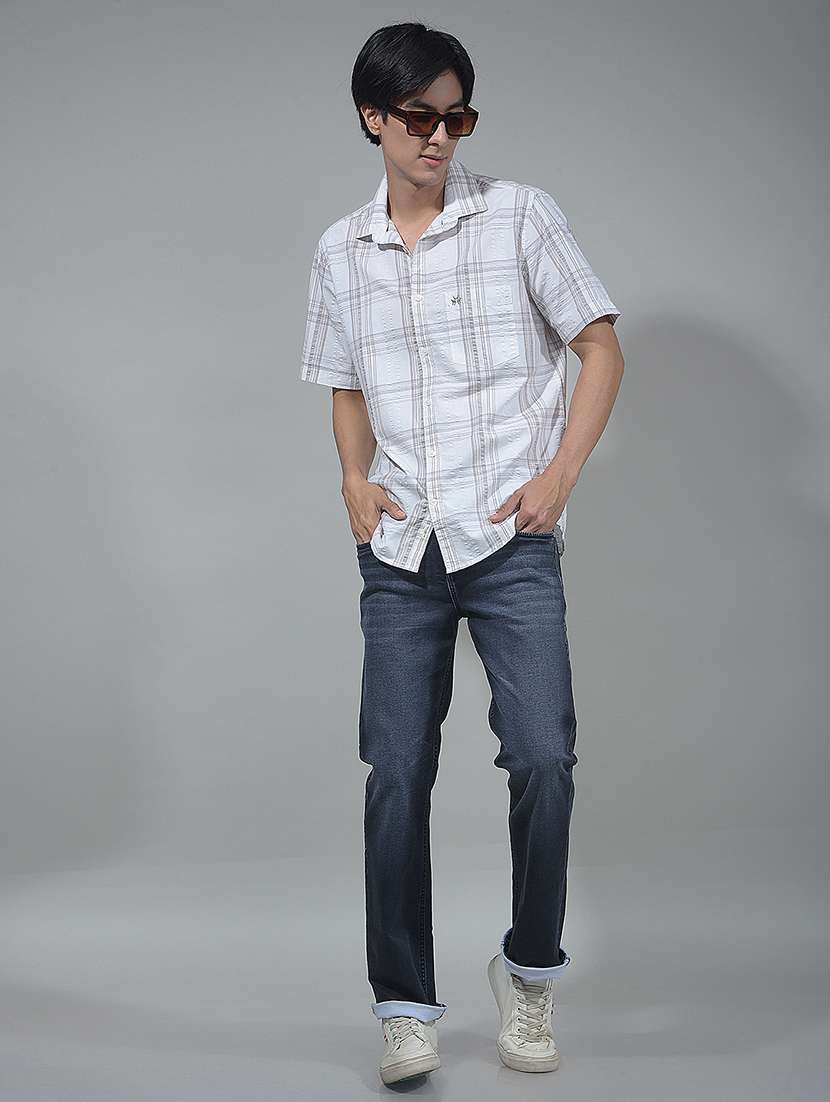 Men Washed Mid Rise Full Length Jeans - 22360337 -  Standard Image - 6