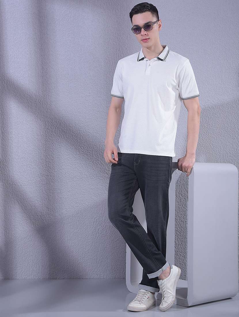 Men Washed Mid Rise Full Length Jeans - 22360350 -  Standard Image - 6