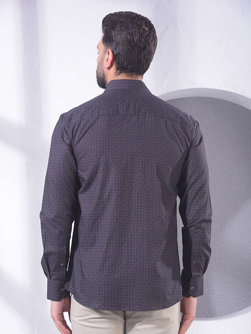 men printed long sleeve casual shirt - 22360497 -  Standard Image - 4