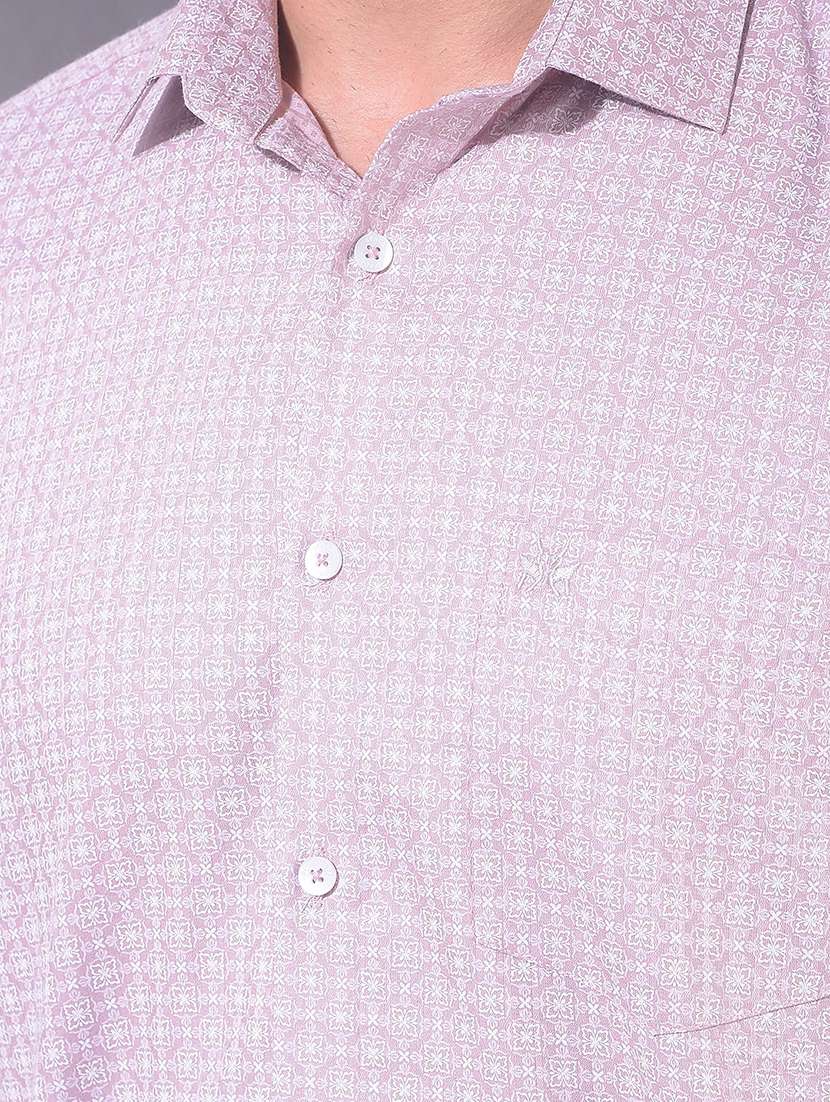 men printed long sleeve regular fit casual shirt - 22360549 -  Standard Image - 1
