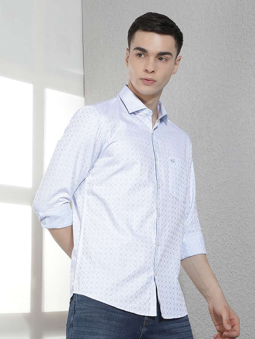 men printed long sleeve regular fit casual shirt - 22360561 -  Standard Image - 4