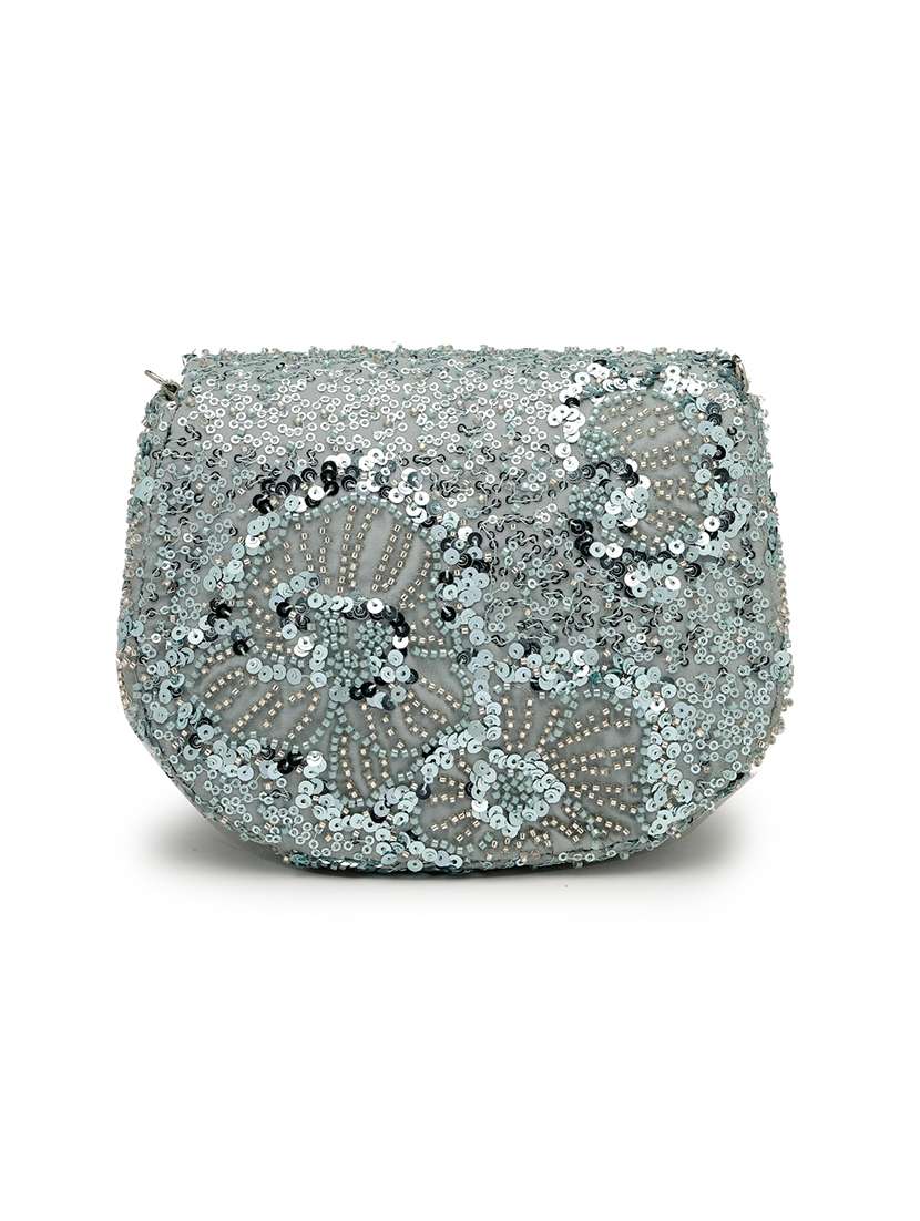 women embellished clutch with sling chain - 22360654 -  Standard Image - 1
