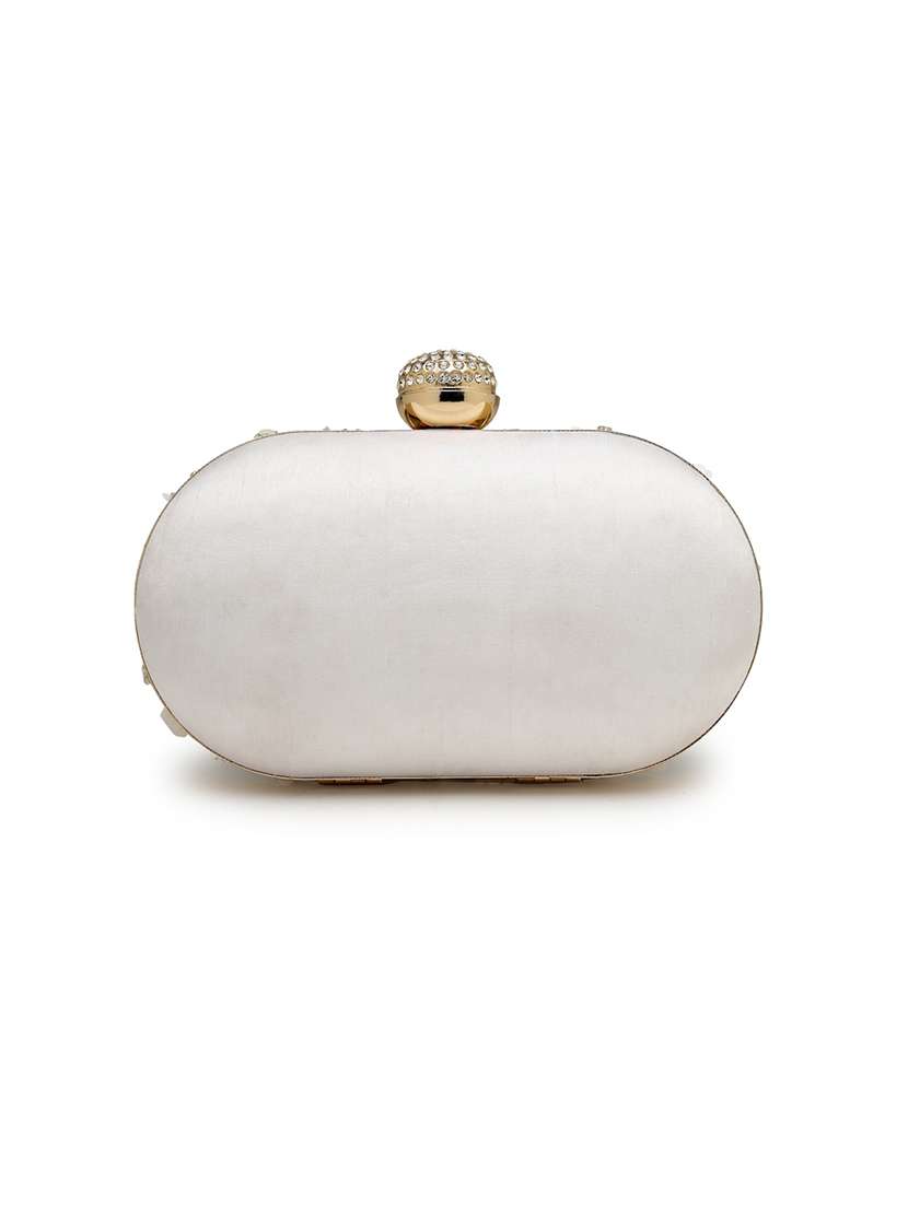 women embellished clutch with sling chain - 22360659 -  Standard Image - 1