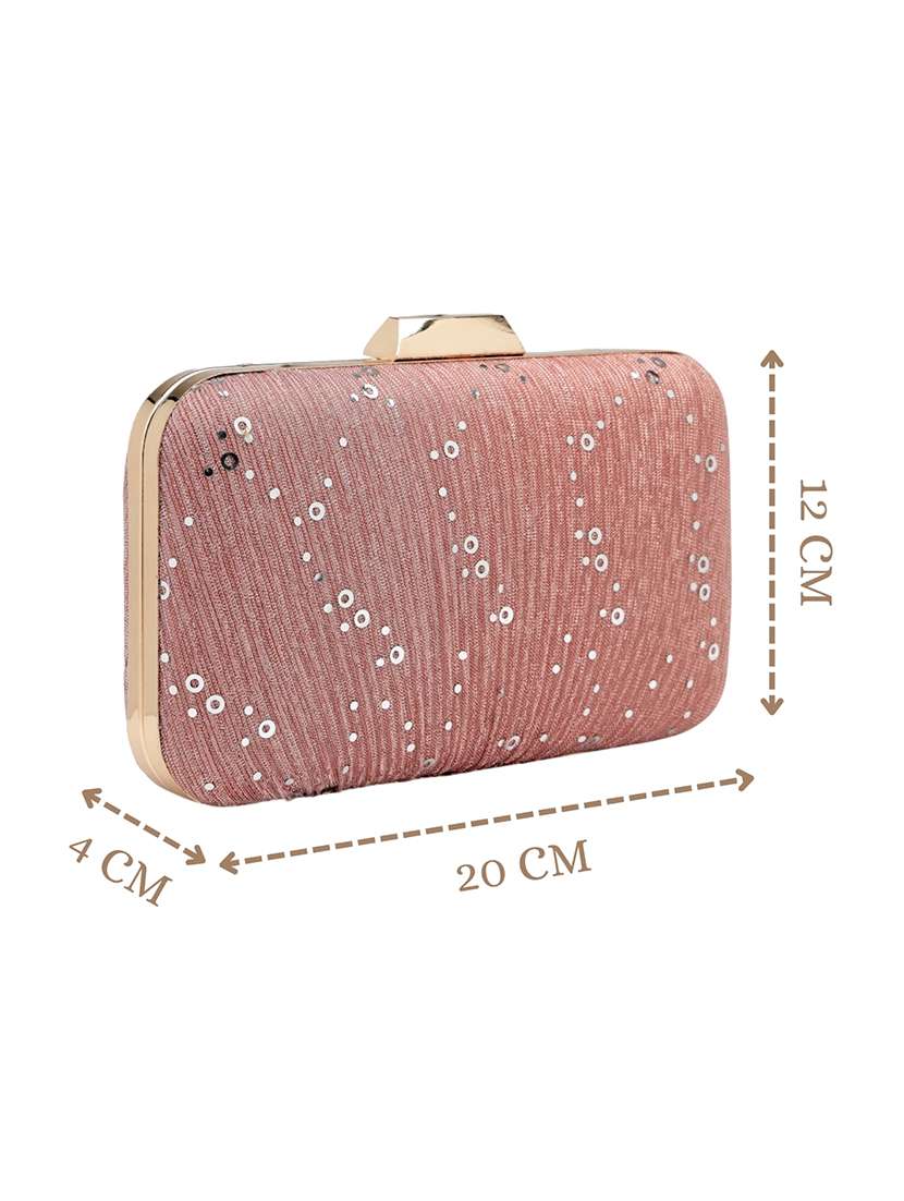 women embellished clutch with sling chain - 22360664 -  Standard Image - 4