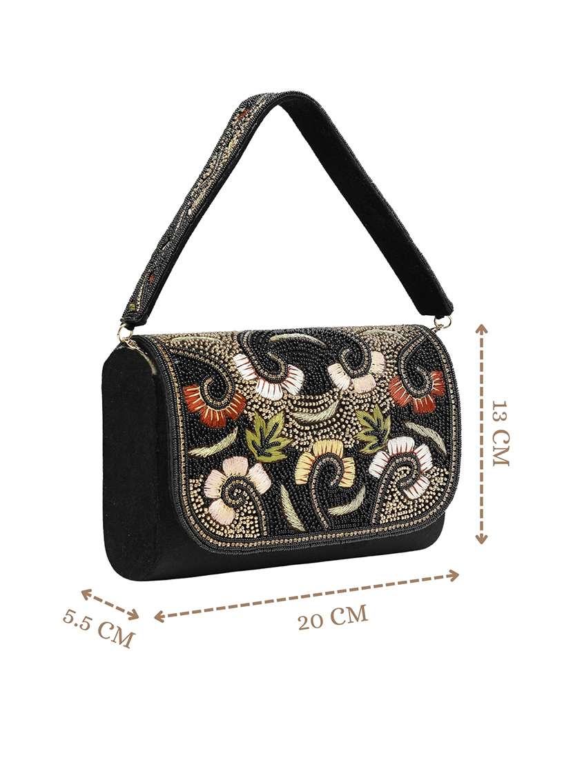 women embellished clutch with strap - 22360668 -  Standard Image - 4