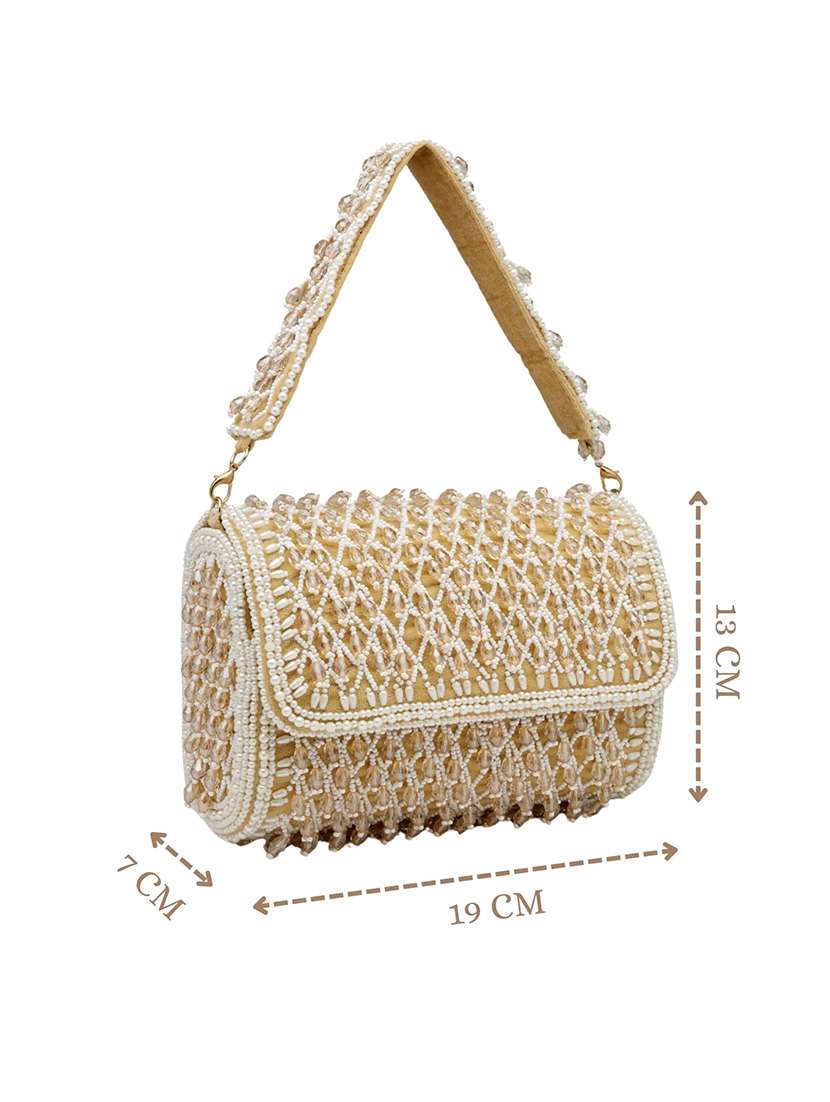 women embellished clutch with strap - 22360670 -  Standard Image - 4