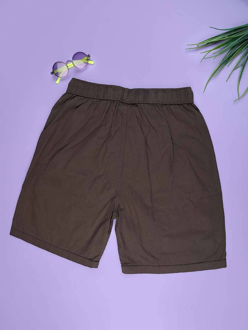 olive cotton  shorts - 22361337 -  Standard Image - 1