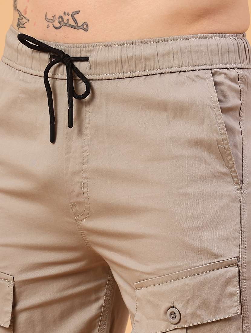 beige cotton  short - 22361339 -  Standard Image - 1