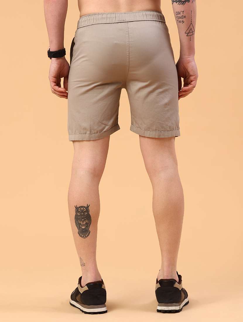 beige cotton  short - 22361339 -  Standard Image - 4