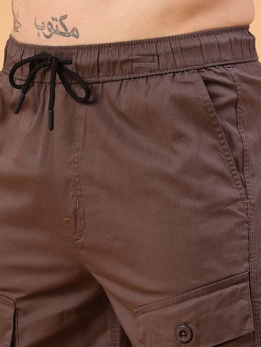 brown cotton  short - 22361341 -  Standard Image - 1