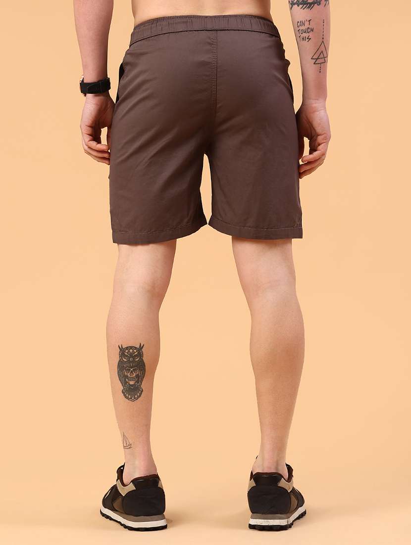 brown cotton  short - 22361341 -  Standard Image - 4