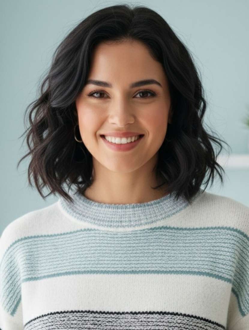 women striped long sleeve pullover - 22361894 -  Standard Image - 4