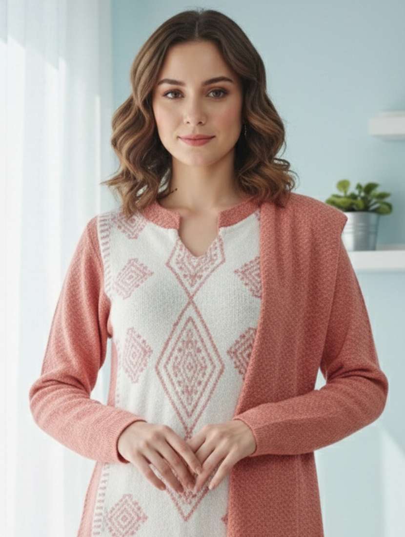 women self design long sleeve kurta pant with dupatta set - 22361902 -  Standard Image - 4