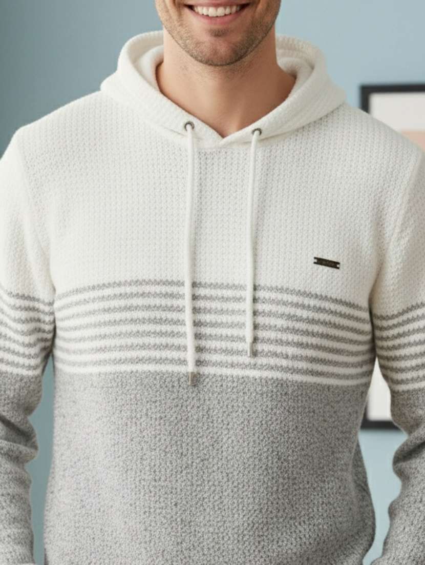 men striped long sleeve regular fit pullover - 22361916 -  Standard Image - 4