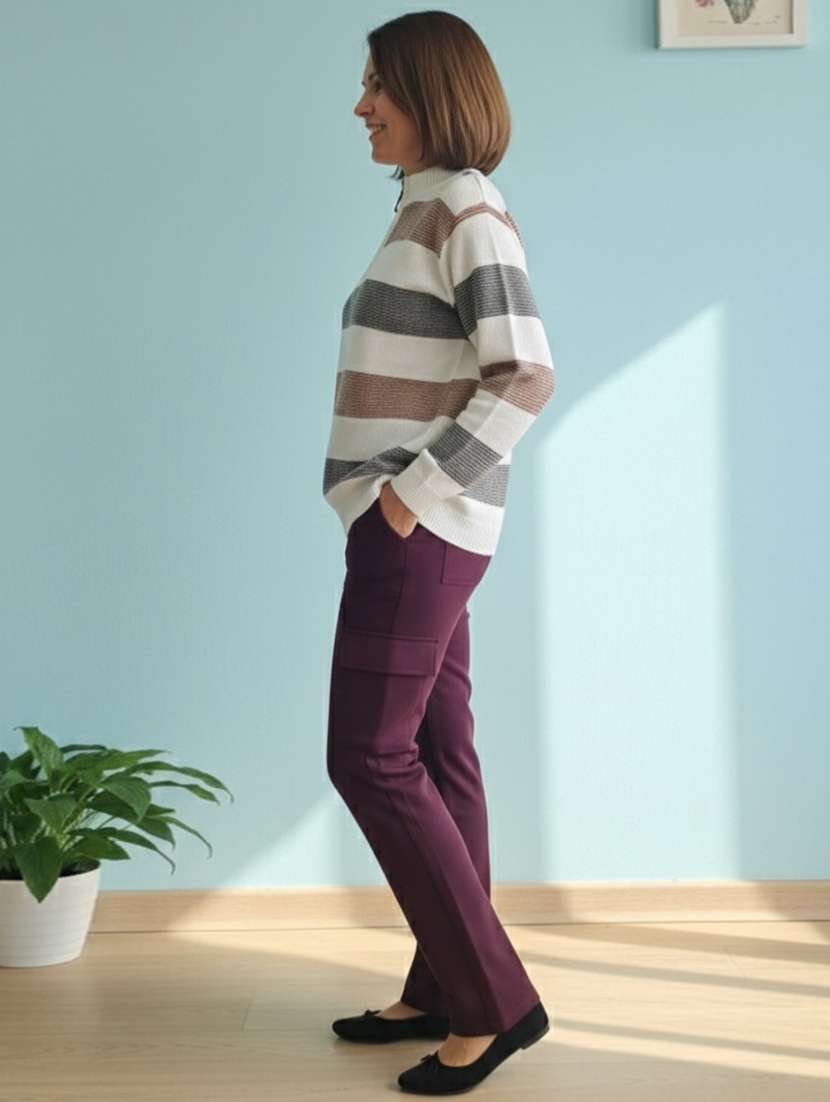 women self designed long sleeve pullover - 22361921 -  Standard Image - 1