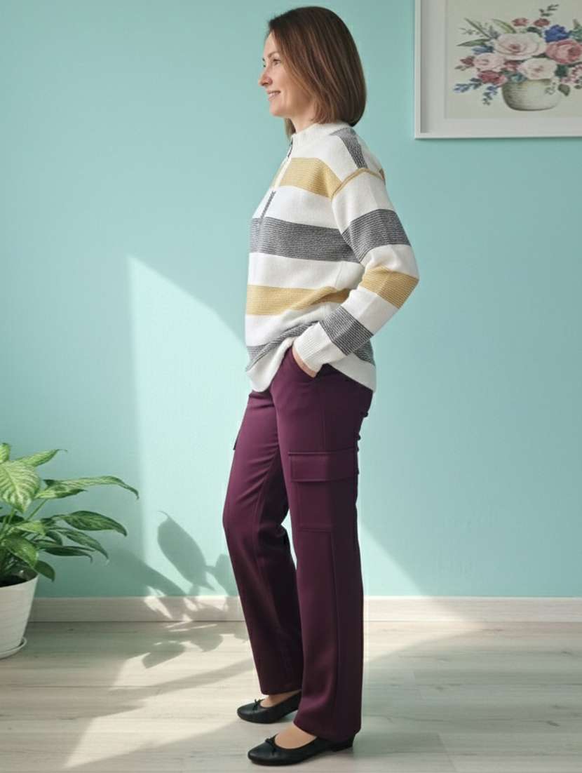 women self designed long sleeve pullover - 22361922 -  Standard Image - 1