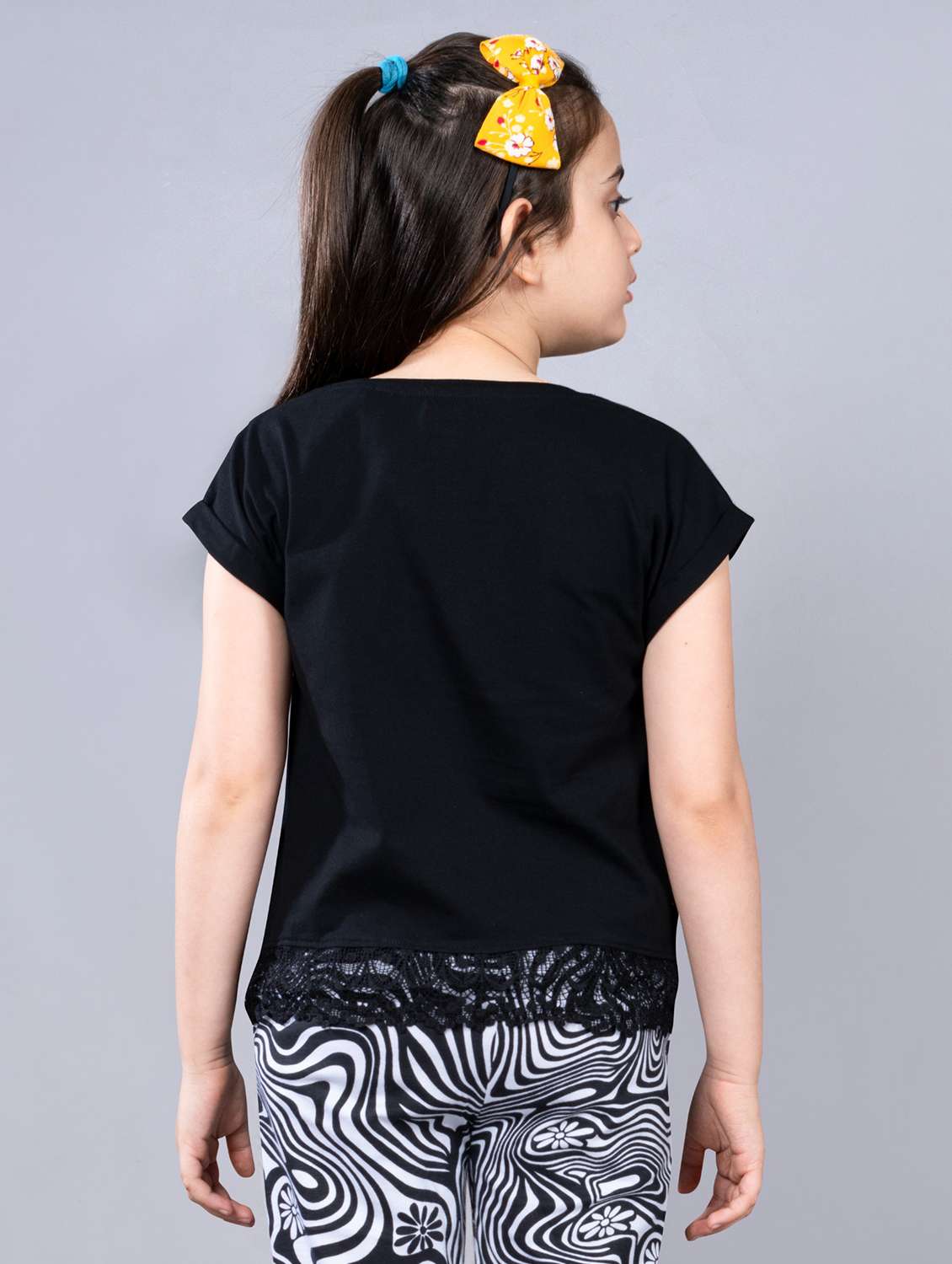 girls printed top and palazzo full length set - 22362071 -  Standard Image - 4