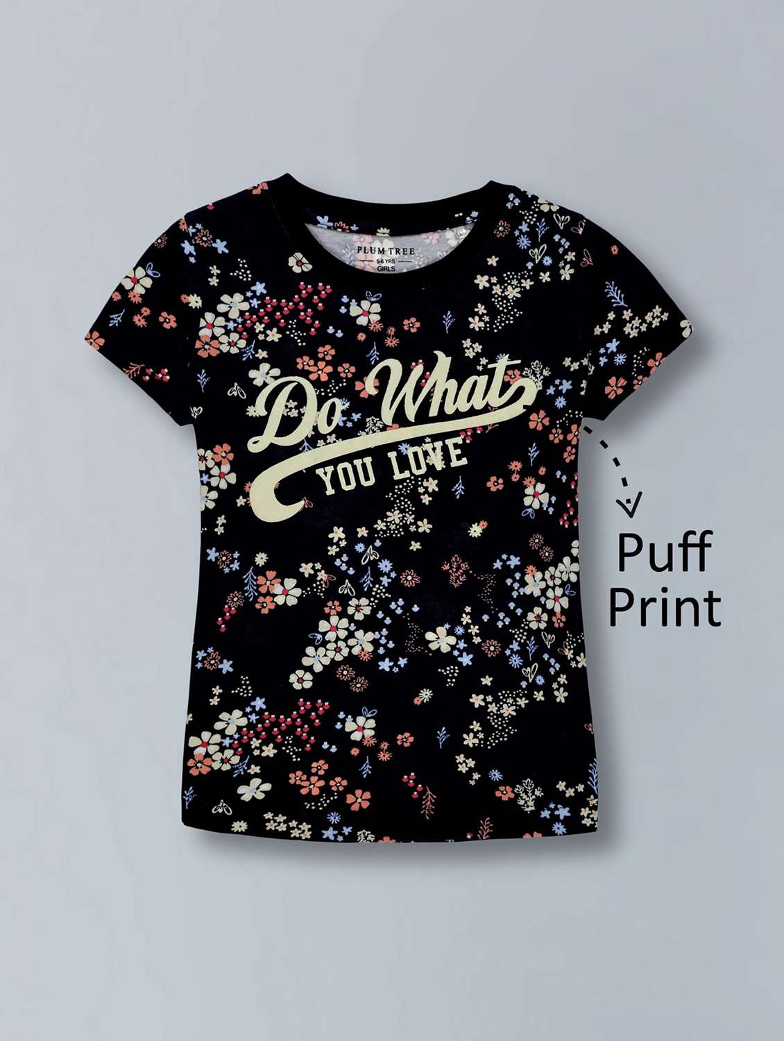 girls prinetd t-shirt & short co-ord set - 22362093 -  Standard Image - 1