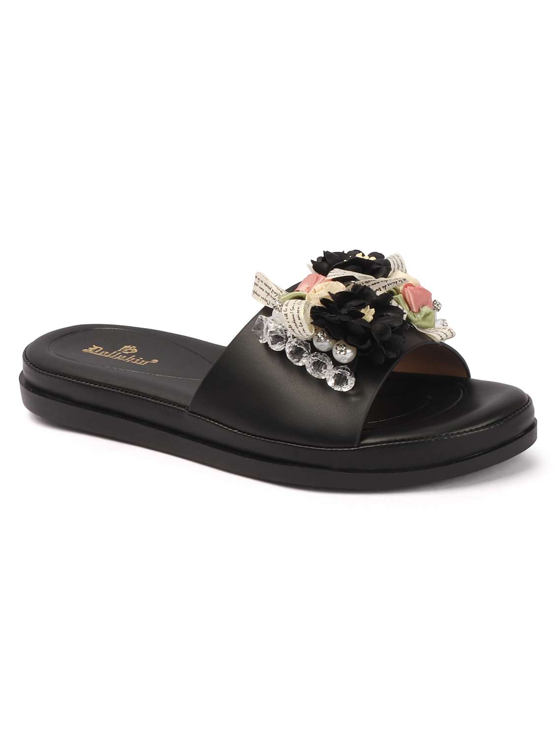 women black slip on sandal - 22362136 -  Standard Image - 1