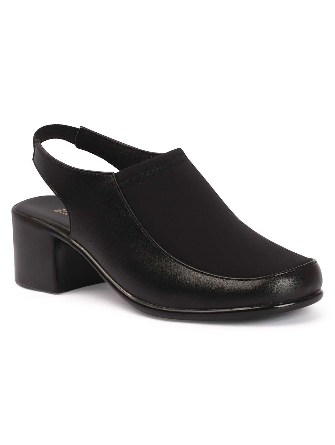 women solid back strap block heel - 22362139 -  Standard Image - 1