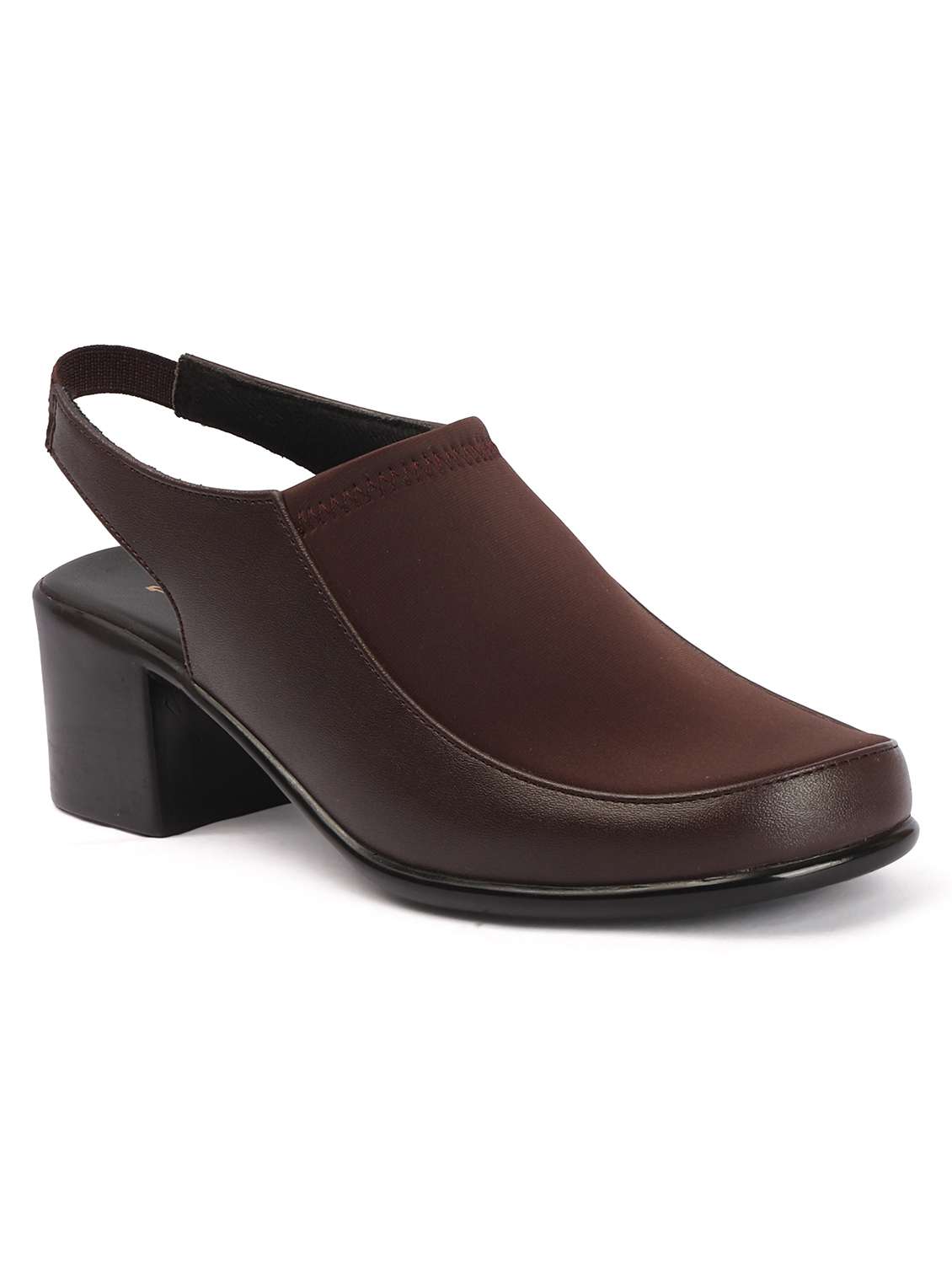 women solid back strap block heel - 22362140 -  Standard Image - 1