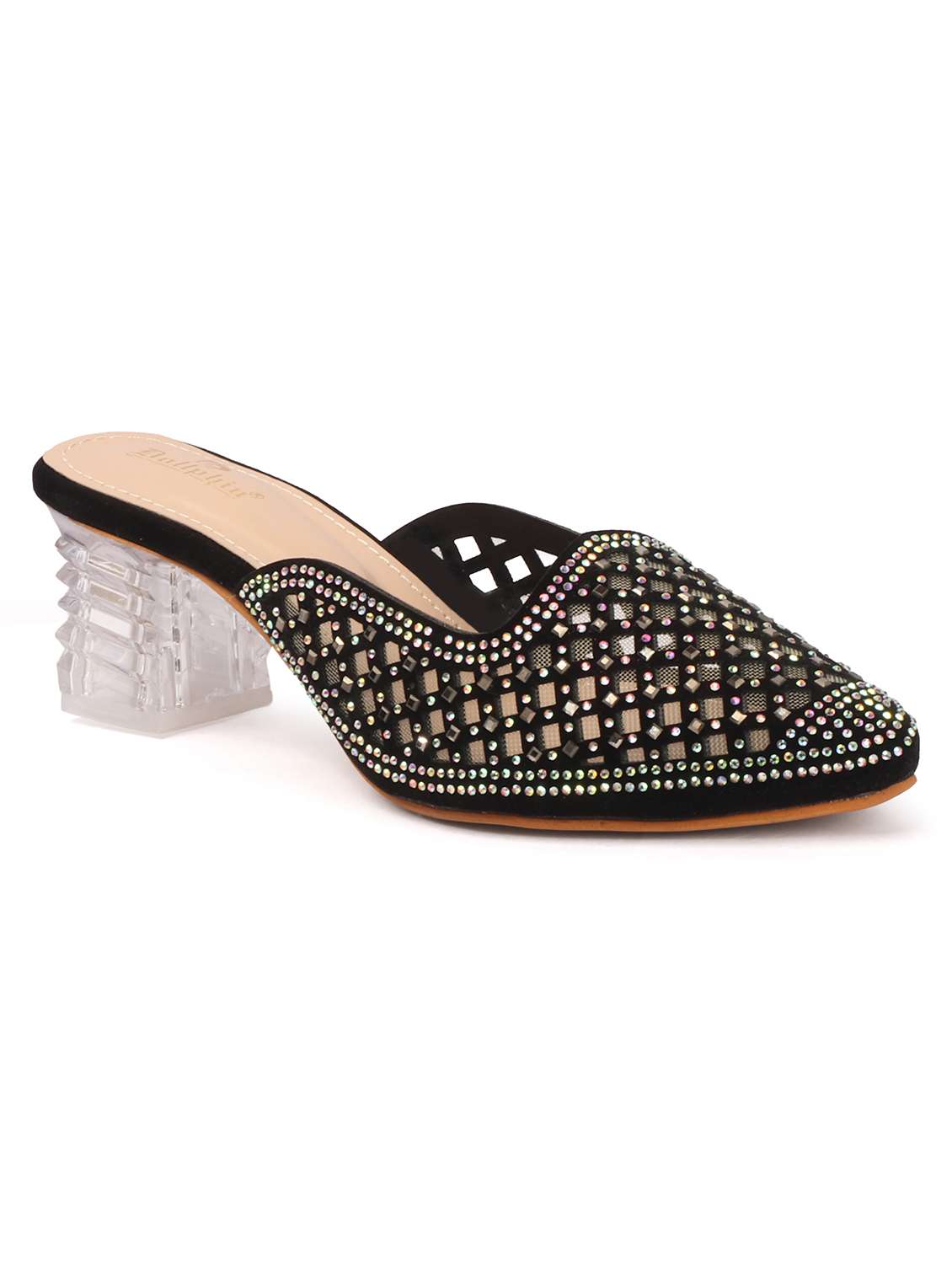 women slip on block heel mules - 22362151 -  Standard Image - 1