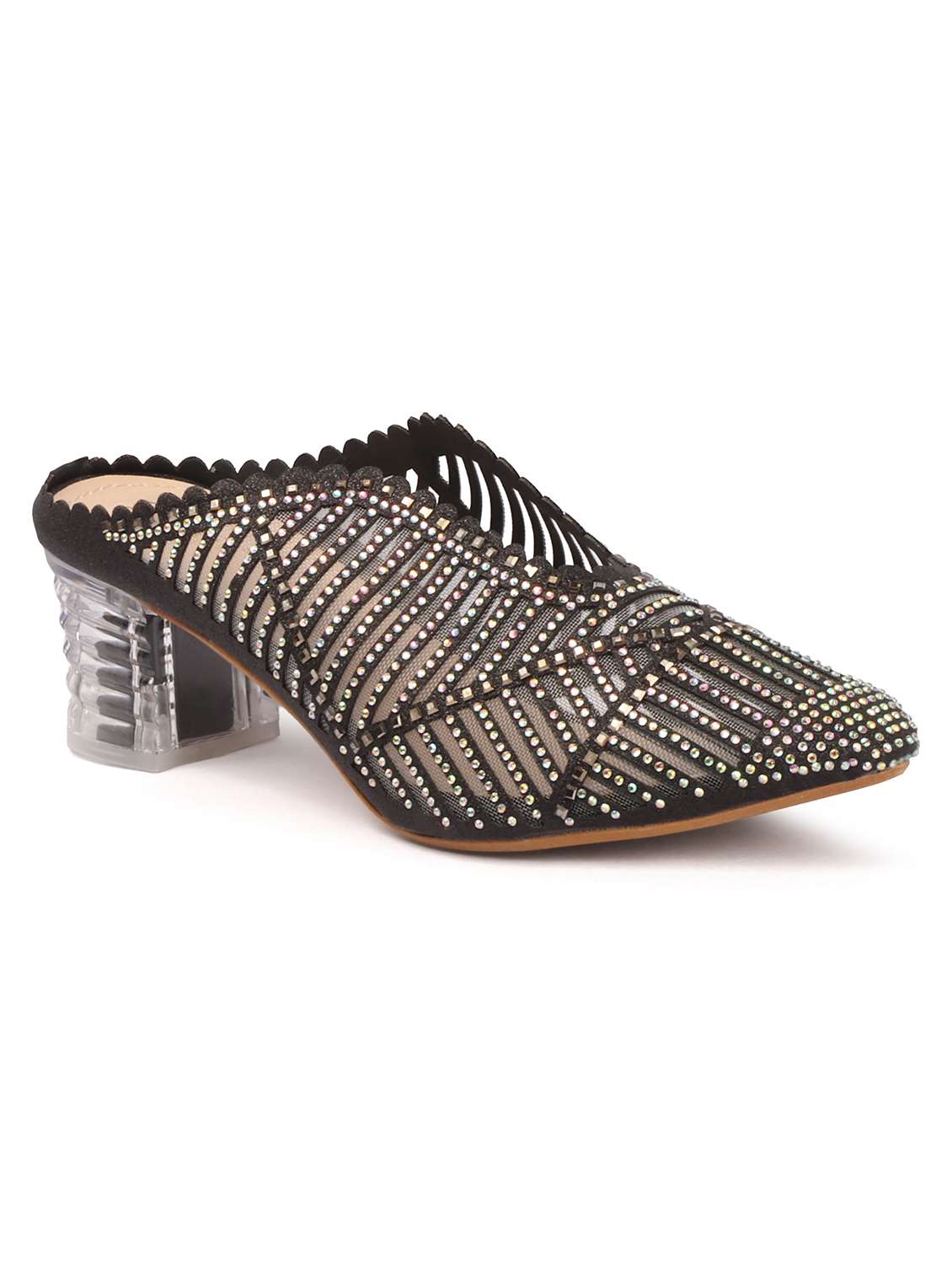 women slip on block heel mules - 22362157 -  Standard Image - 1