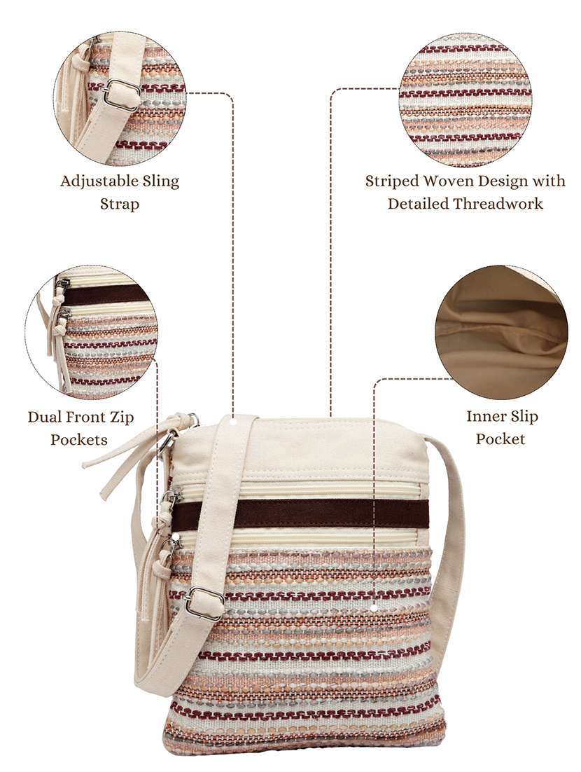 women self designed sling bag - 22362165 -  Standard Image - 4