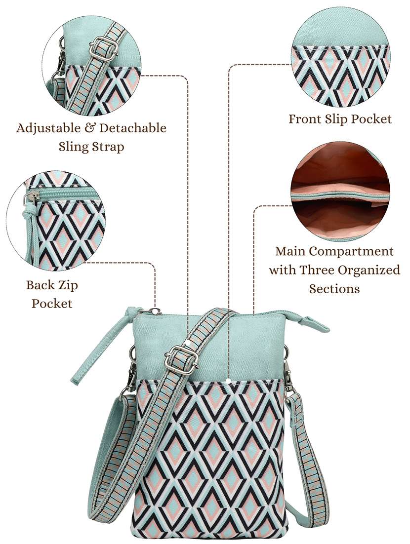 women printed sling bag - 22362168 -  Standard Image - 4