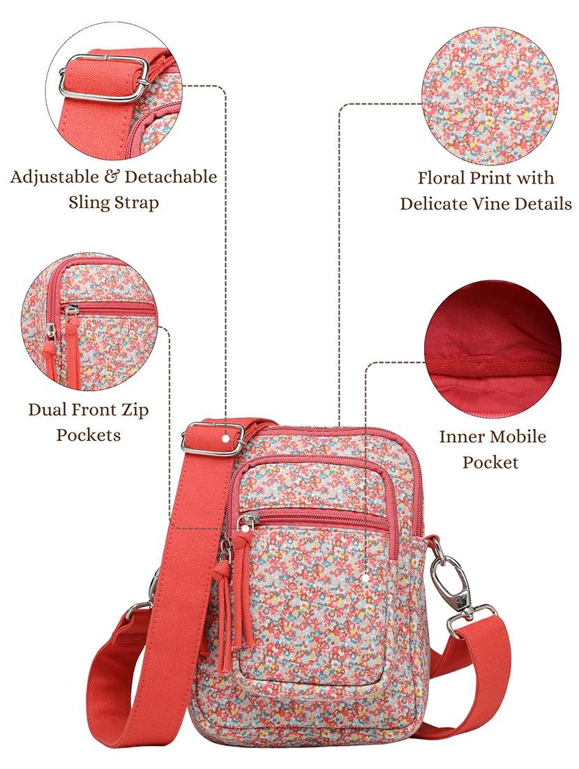 women floral print sling bag - 22362169 -  Standard Image - 4