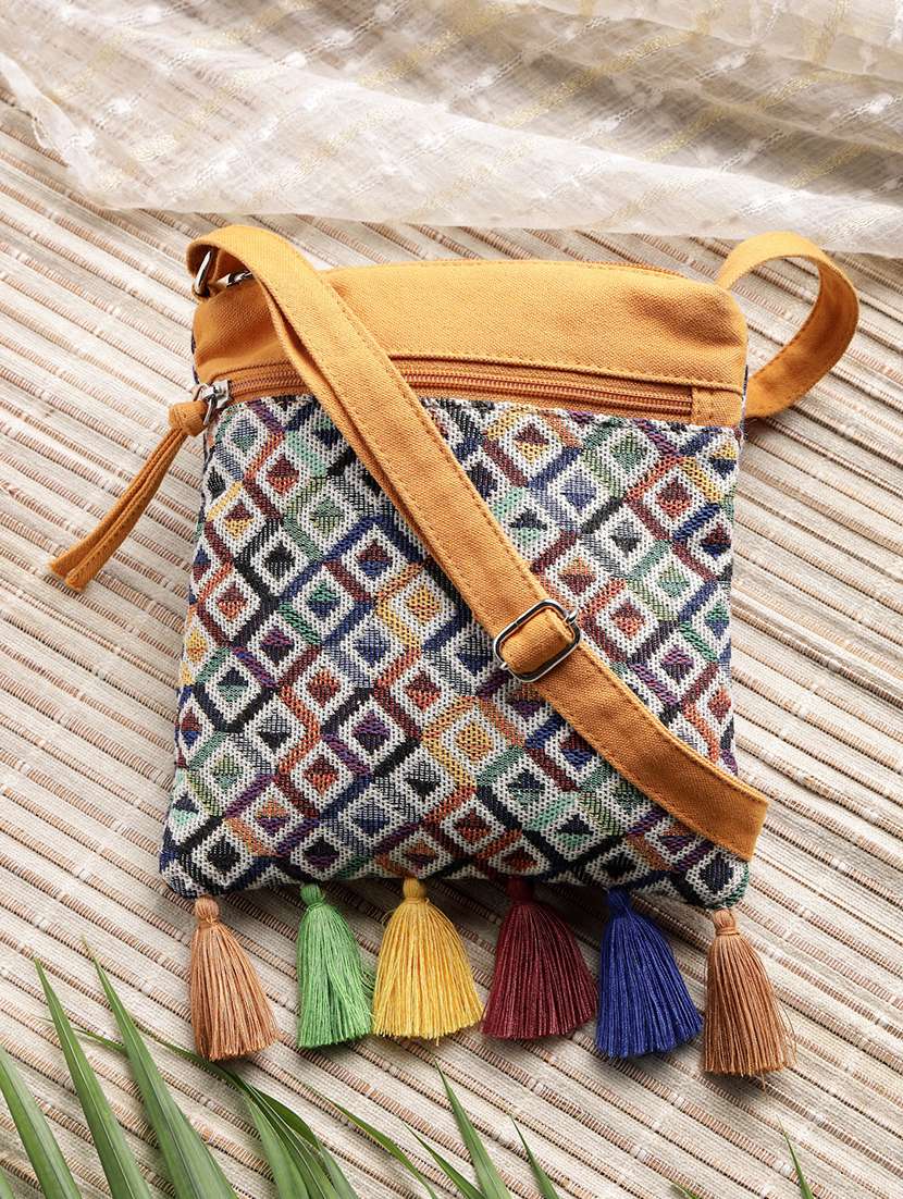 women self designed sling bag