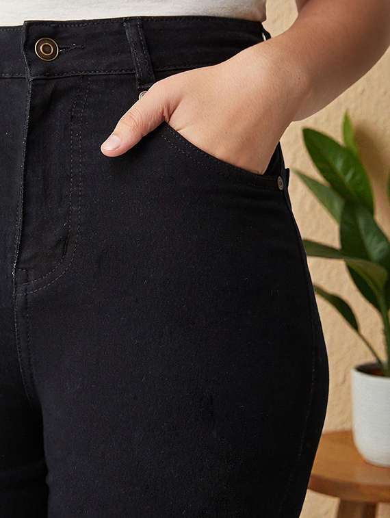 girls solid high rise bootcut jeans  - 22362177 -  Standard Image - 4