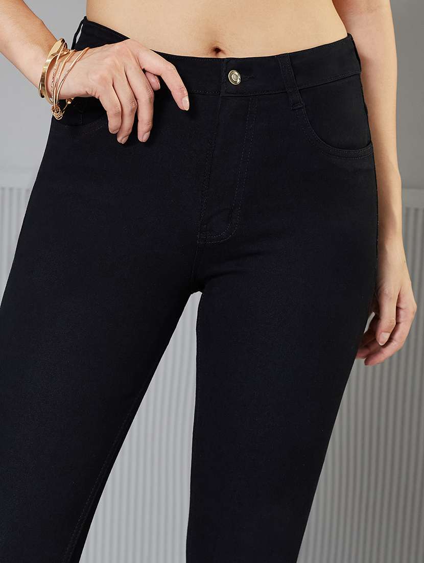 women solid high rise skinny fit jeans - 22362198 -  Standard Image - 4
