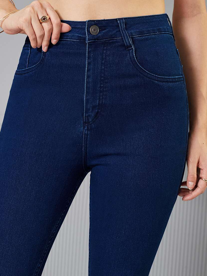 women solid high rise skinny fit jeans - 22362231 -  Standard Image - 4