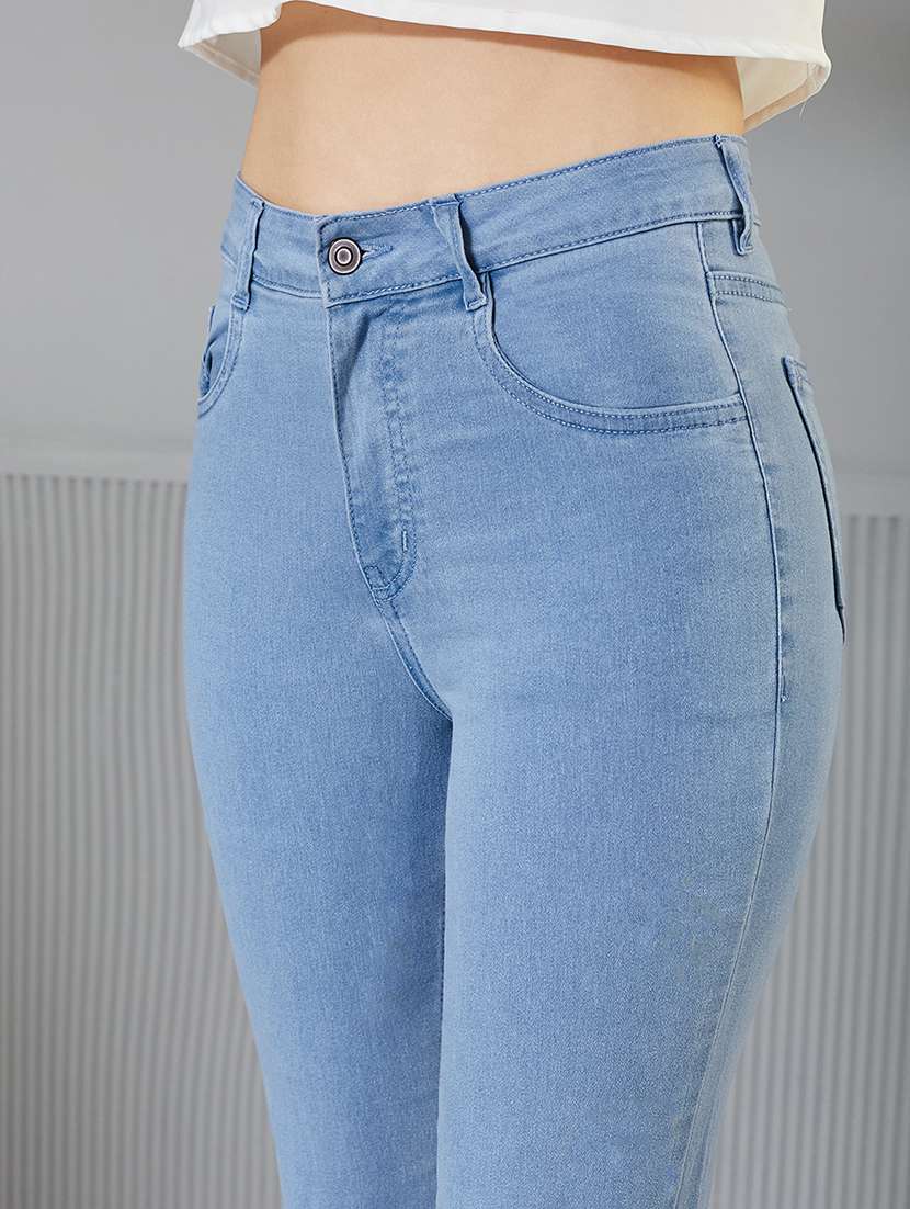Women Solid High Rise Bootcut Jeans - 22362287 -  Standard Image - 4