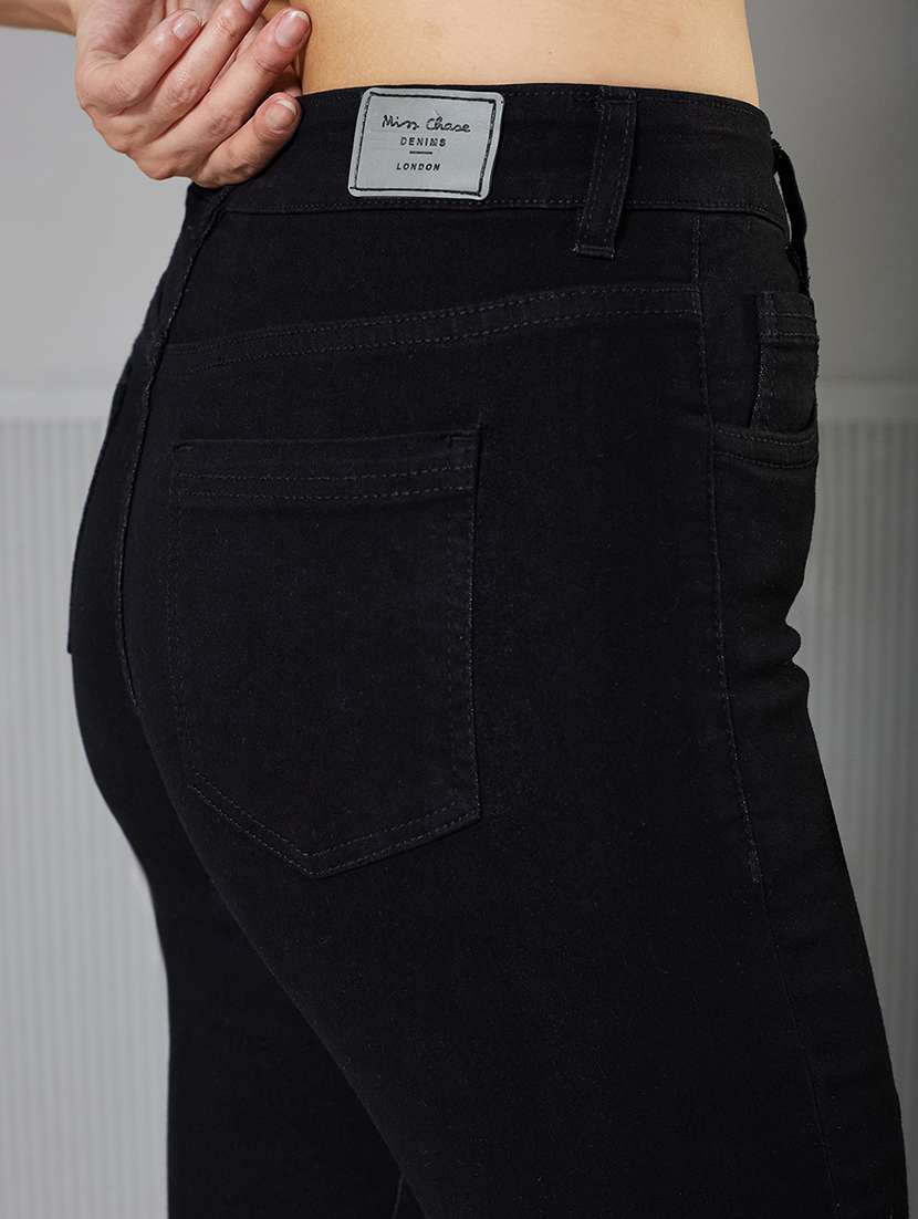 women solid high rise skinny fit jeans - 22362296 -  Standard Image - 4